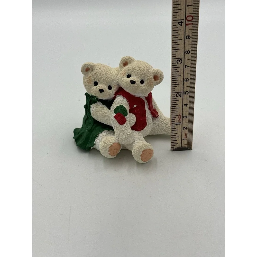 Vintage Ceramic Christmas Bears Figurine